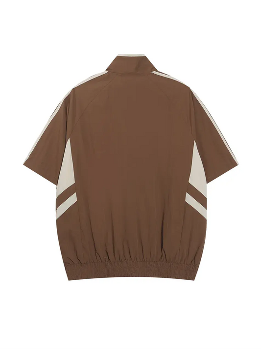 Zip Through Shirt With Front Print